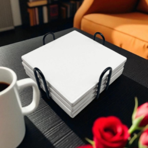 Ceramic Coasters Square in holder