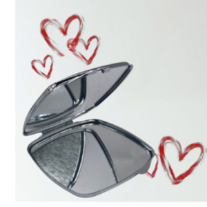 Compact Silver Round