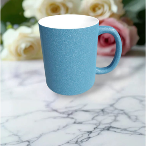 Glitter Mug Light Blue
