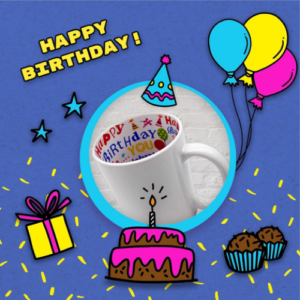 Happy birthday mug