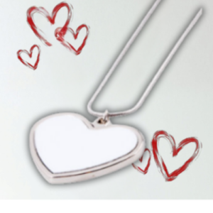 Necklace with heart charm