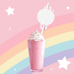 Paper straw with Tag