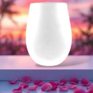 Plain Frosted Wine Glass