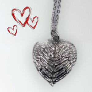 Silver Angel Locket Necklace