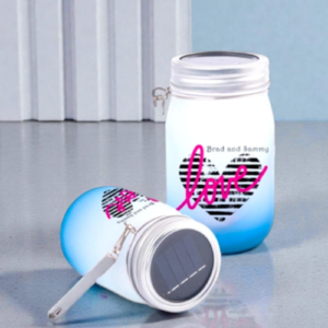 Solar Light Frosted Glass- Blue