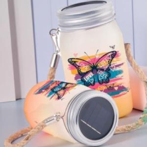 Solar Light Frosted Glass- Orange