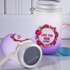 Solar Light Frosted Glass- purple