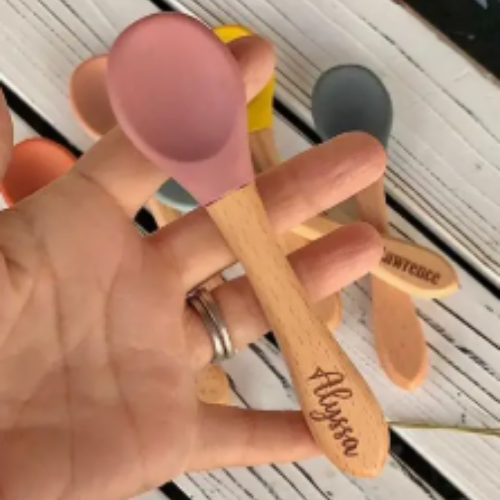Bamboo feeding Spoon - Unique & Personalized Gifts | Handmade in Pretoria Bamboo feeding Spoon